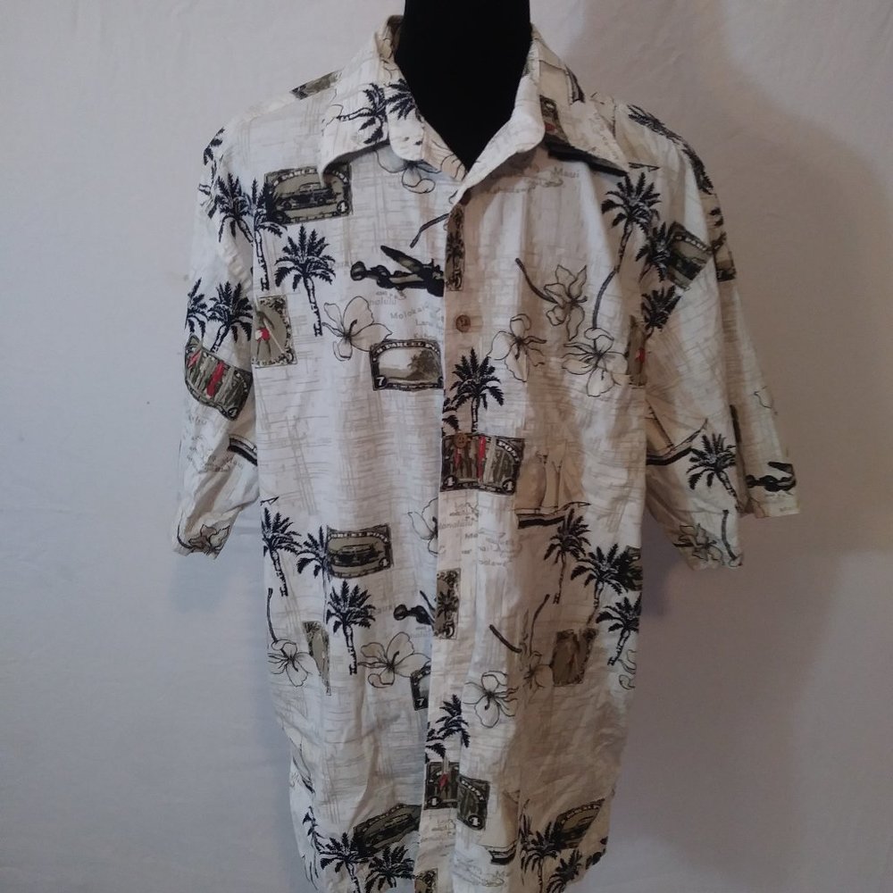 Men's L Roundtree&Yorke Outfitters Hawaiian Shirt